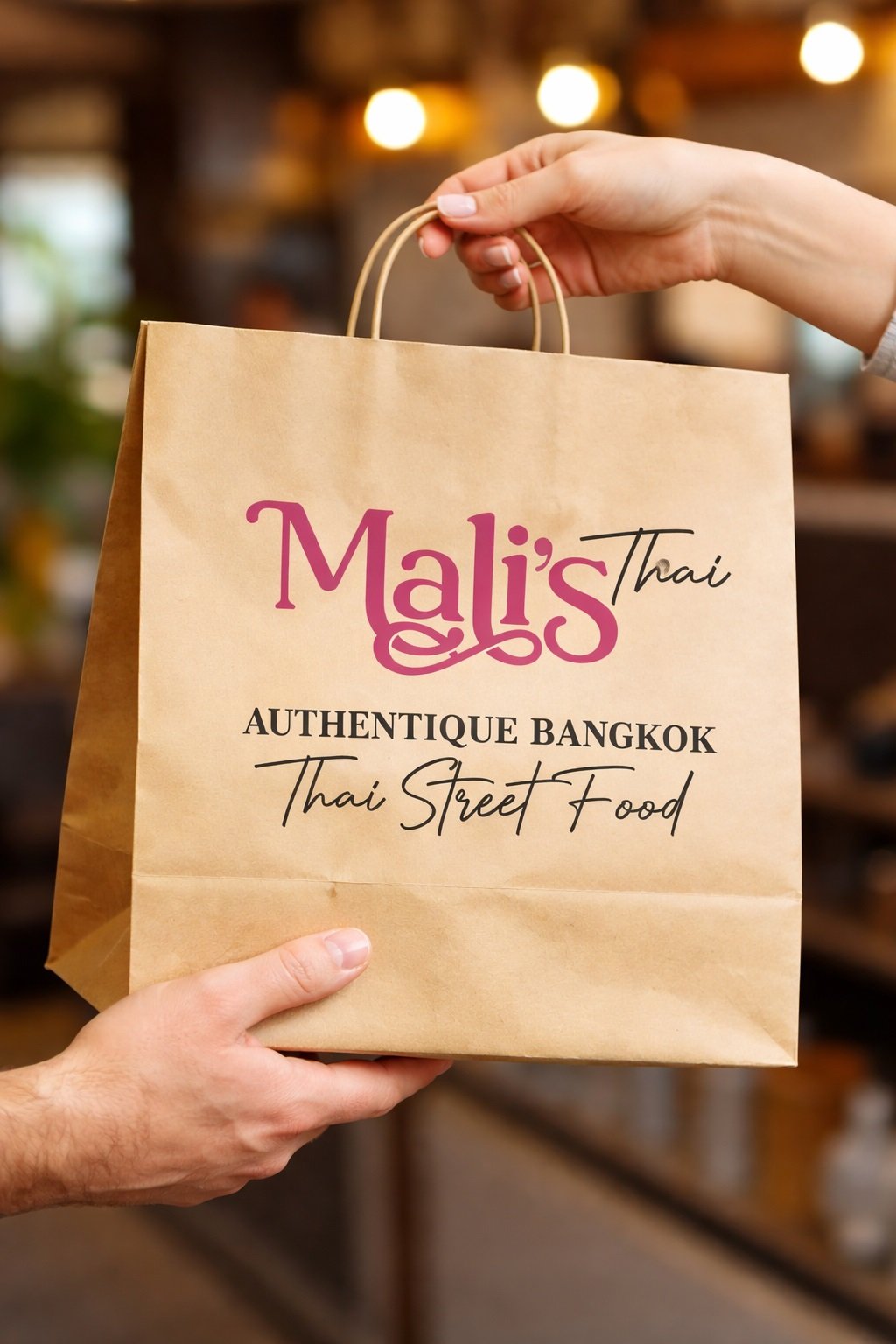 Mali's Thai takeaway bag